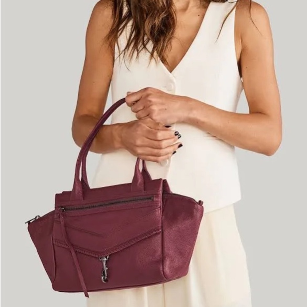 Botkier Trigger Leather Satchel Malbec